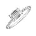 thumbnail image 2 of Sterling Silver with White Topaz Engagement Ring, 2 of 3