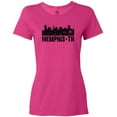 thumbnail image 3 of Inktastic Memphis city Skyline with Grunge Women's T-Shirt, 3 of 5