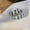 White, variant on Punk wind cloth art letter ear ring hip hop street retro port style ear ring ear-Black
