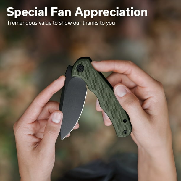 CIVIVI Mini Praxis Folding Pocket Knife, 2.98