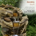 thumbnail image 4 of Alpine Corporation 5 Tier Waterfall Trunk Fountain, 47 Inch Tall, 4 of 14