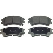 Angle View: Wagner ThermoQuiet MX957 Semi-Metallic Disc Brake Pad Set
