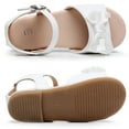 thumbnail image 4 of Blikcon Kids Girls Open Toe Sandal Dress Shoes Party Summer Shiny Sandal Flats (Toddler/Little Kid), 4 of 8