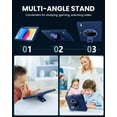 thumbnail image 4 of Lmcpa Case for iPad (A16) 11th Generation 11 inch 2025, iPad 10th Generation 10.9 inch 2022 with Pencil Holder, Shockproof Cover with Screen Protector/360° Rotate Hand Strap/Stand, Blue, 4 of 7