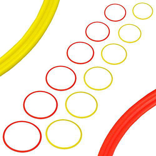 Speed Agility Training Coordination Rings by BlueDot Trading YELLOW 