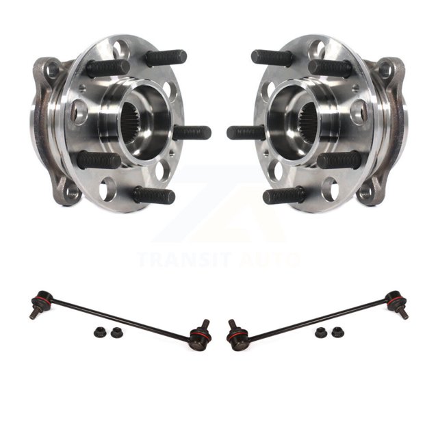Transit Auto Front Hub Bearing Assembly and Link Kit for Car Hyundai Santa Fe Sport XL - Left Right Side (Driver Passenger) K7T-101156