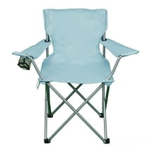 Ozark Trail Folding Camp Chair with Cup Holder – Lightweight, Portable Outdoor Chair for Camping, Tailgating & Sports – Vintage Blue