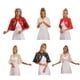 thumbnail image 2 of Qarigey Elegante capa frontal abierta, chal de boda ligero y de moda, chales para vestido de noche Accesorios de disfraces Rosa, 2 of 6