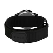 Timex Mens Easy Reader 35mm Watch – Silver-Tone Case White Dial with Black FastWrap Strap