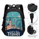 thumbnail image 3 of Fotbe Let's go Travel Mochila con Estampado y Puerto USB para Hombre y Mujer, Mochila Antirrobo, Mochila de Viaje, Mochila Escolar, Mochila Universitaria, 3 of 7