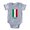 Heather Gray, variant on CafePress - FL ITALY_Sigg - Cute Infant Baby Football Bodysuit