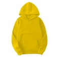 thumbnail image 5 of WENWU Women's Sweatshirts Hoodies Long Sleeve Hoodie Lightweight Pullover for Women Unisex Hoodie Yellow Hoodie Y2k Fall Clothes for Women Cute Womens Clothes, 5 of 5