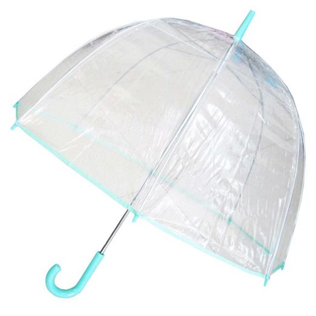 Conch Umbrellas 1265AXBlue Bubble Clear Umbrella44; Dome Shape Clear Umbrella