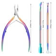 thumbnail image 6 of Genreen Cuticle Care Set  Professional Stainless Steel Trimmer, Pusher & Nipper for Dead Skin Removal  Manicure Pedicure Tools for Fingernails & Toenails  Durable Nail Clipper & Scissor Kit., 6 of 8