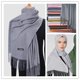 thumbnail image 2 of JTVOVO-chal fino de Cachemira para mujer, Hijab con flecos, bufanda de invierno, marca de lujo, novedad de 2021 Fivean unisex, 2 of 2