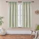 thumbnail image 2 of Cortinas bohemias de lino a rayas bordadas, 2 piezas, para dormitorio, gris, verde, estilo rústico, estilo granja, con filtro de luz bohemio, 2 of 5