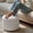 White, variant on WHIFEA 20" Fluffy Faux Fur Ottoman, Round Pouf Footrest, Mooncake Foot Stool, Paran Accent Pouf For Modern Interior Design, Fluffy Furry Vanity Chair, Soft Seat Reading Chair, White