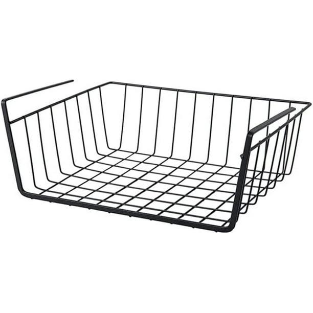 1 Pack Stackable Under Shelf Wire Baskets Pantry Organizer, Under Storage Space Saving