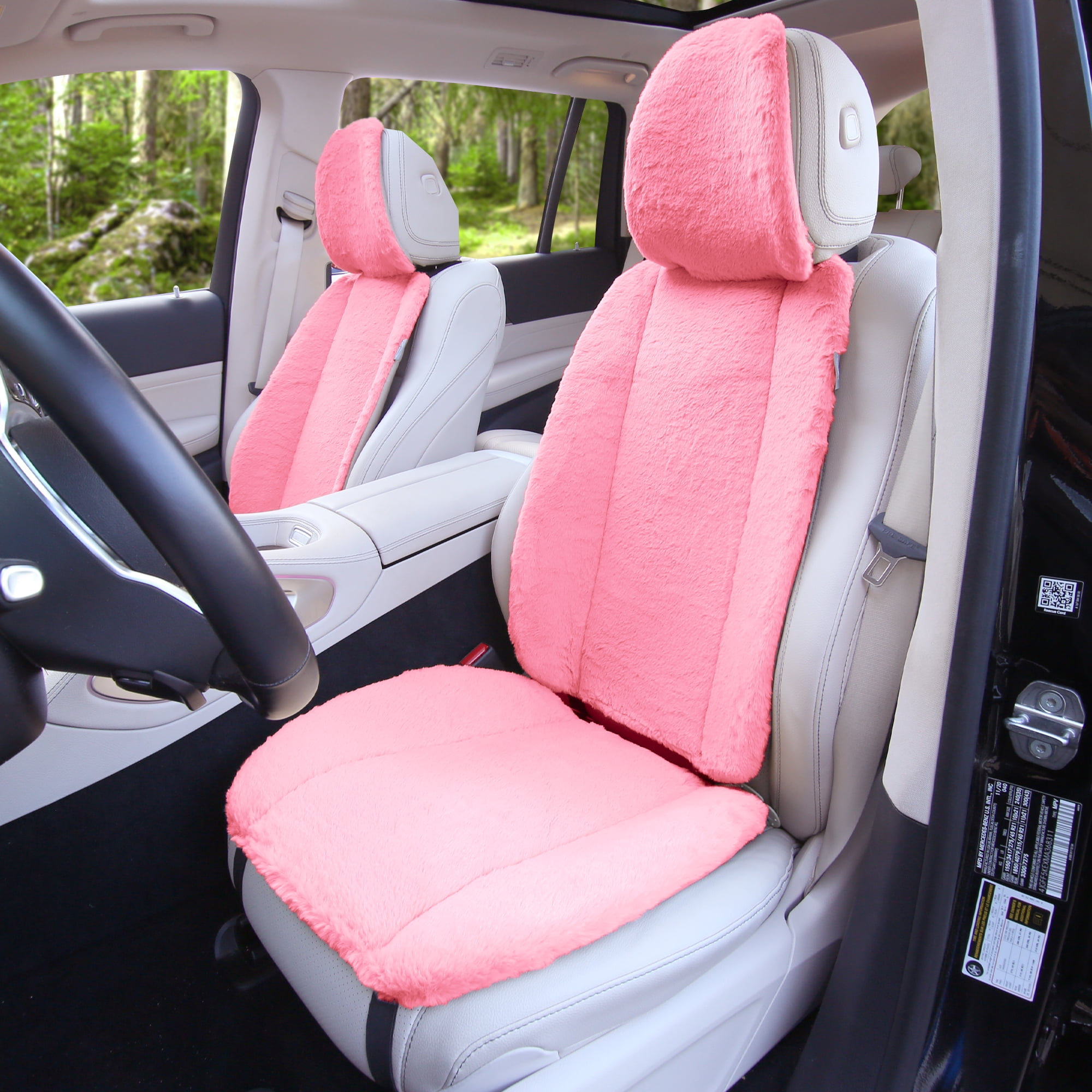 Universal Plush Car Seat Cushion - PINK / Front Seat Cushion-1 Pc in 2023