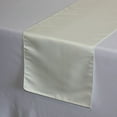 thumbnail image 2 of YCC - 14 x 108 inch L'amour Satin Table Runners Ivory, 2 of 2