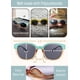 thumbnail image 5 of Lentes de Sol Polarizados Leafael para Mujer 100% UV400 en Verde Azul Teal, 5 of 6