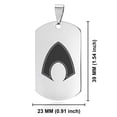 thumbnail image 2 of Stainless Steel Aquaman Dog Tag Keychain Circle Ring, 2 of 2