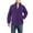 Purple, variant on dGslk Mens Full Zip Fleece Jacket Lightweight Soft Outerwear Stand Collar Long Sleeve Warm Casual Coat for Everyday Wear Beige L