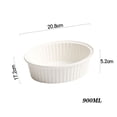 thumbnail image 2 of High Temperature Bowl Cheese Bake Plate Oven Use Microwave Plate Household Ceramic Baking Plate Baking Dish, 2 of 6