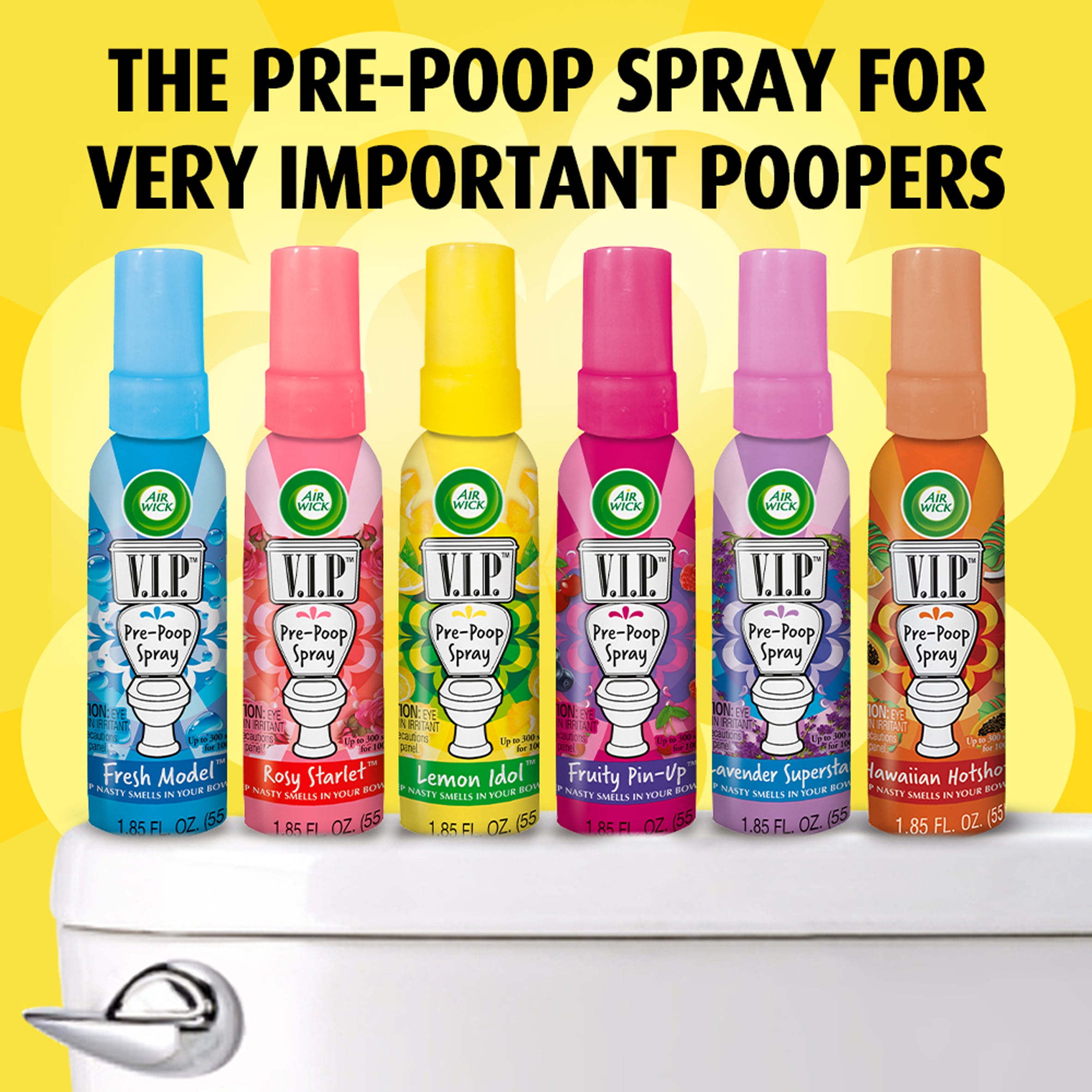 Air Wick - 96533 VIPoo Pre-poo Toilet Spray Pack of 6