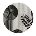 thumbnail image 4 of Orinice Geometric Abstract Art Round Table Cover Stain Resistant Washable Indoor Outdoor Tablecloth Kitchen Dining Wedding Parties Waterproof 100% Polyester Fiber 46-50, 4 of 8