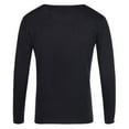 thumbnail image 2 of APEXFWDT Men's V Neck Sweater Long Sleeve Warm Knit Pullover Solid Color Base Layer Undershirt for Daily Wear,M,Black, 2 of 3