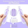 thumbnail image 5 of Baby Nail Trimmer Electric, Baby Nail Clippers Safe Baby Nail File Kit Manicure Set, Trim Polish Grooming Kit for Newborn Infant Toddler or Adults, 5 of 7