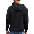 thumbnail image 4 of asjyhkr Hoodies for Men Long Sleeve Crew Neck Zipper Hood Drawstring Pullover Running Gym Workout Shirts, 4 of 9