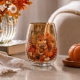 thumbnail image 4 of Fall Harvest Stemless Wine Glass,Drinking Cup,Thanksgiving Decorative Glassware for Home Party Table Decor, 4 of 7