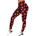 thumbnail image 5 of Tosmy Women's Leggings Valentine's Day Women Print Tights Leggings Control Yoga Sport Leggings For Women High Waist Leggings Pants, 5 of 5