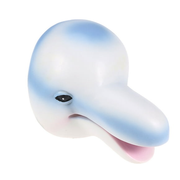 FRCOLOR Hand Game Toys 1pcs Hand Puppet Plastic Realistic Role Play Toy Gift Dolphin Shape Hand Puppet for Kids Children,5.51"X4.33"X5.12"