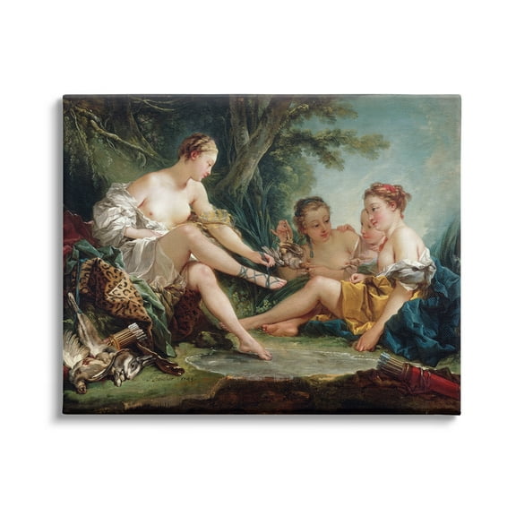 Stupell Industries Diana After the Hunt Francois Boucher Classic Painting Painting Gallery Wrapped Canvas Print Wall Art, Design by one1000paintings