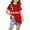 Red, variant on Xihbxyly Girls Summer Tops, Toddler Girl Short Sleeved T-shirt Print Crew Neck T-Shirts Kids Loose Tunic Tops Girls Summer Clothes