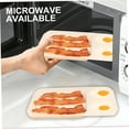 thumbnail image 5 of ACDANC Microwave Bacon and Egg Cooker Bacon Baking Tray Baking Utensils Microwave Oven Baking Dish,11x8in, 5 of 7