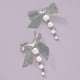 thumbnail image 4 of Vintage Pearl Drop Dangle Earrings Lightweight Black Pink Cute Bow Earrings Fashion Statement Ear Jewelry For Women And Girls (pink), 4 of 4