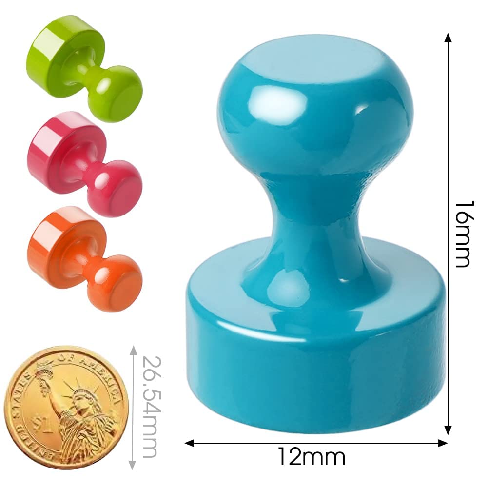 16Pcs Refrigerator Magnets Fridge Magnet, Whiteboard Magnets, Strong Metal Magnets for Kitchen, Office, School, Adults, Cruise Magnetic Decor (Multi Color)