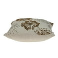 thumbnail image 6 of Parkland Collection Periwinkle 18x18" Floral Fabric Throw Pillow in Beige/Copper, 6 of 7