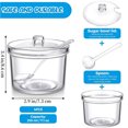 thumbnail image 2 of 4 Pcs Salt Bowl,Acrylic Clear Sugar Bowl with Lid and Salt Spoon,Plastic Storage Sugar Jar,Seasoning Jar,Empty Clear Condiment Jar for Sugar,Salt,Tea,Spices,Herbs,Condiments (7.1 oz),Topboutique, 2 of 7