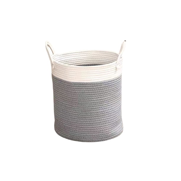 Inteprter Cesta de lavandería Cuerda de algodón Gran capacidad Bolsa de almacenamiento de ropa Organizador Reutilizable Contenedor de de ropa Almacenamiento y organización del hogar tipo 5 Inteprter HA066960-05