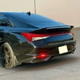 thumbnail image 6 of Ikon Motorsports Trunk Spoiler Compatible With 2021-2025 Hyundai Elantra 4-Door Sedan Gloss Black ABS Plastic Rear Tail Trunk Wing Spoiler, 6 of 9