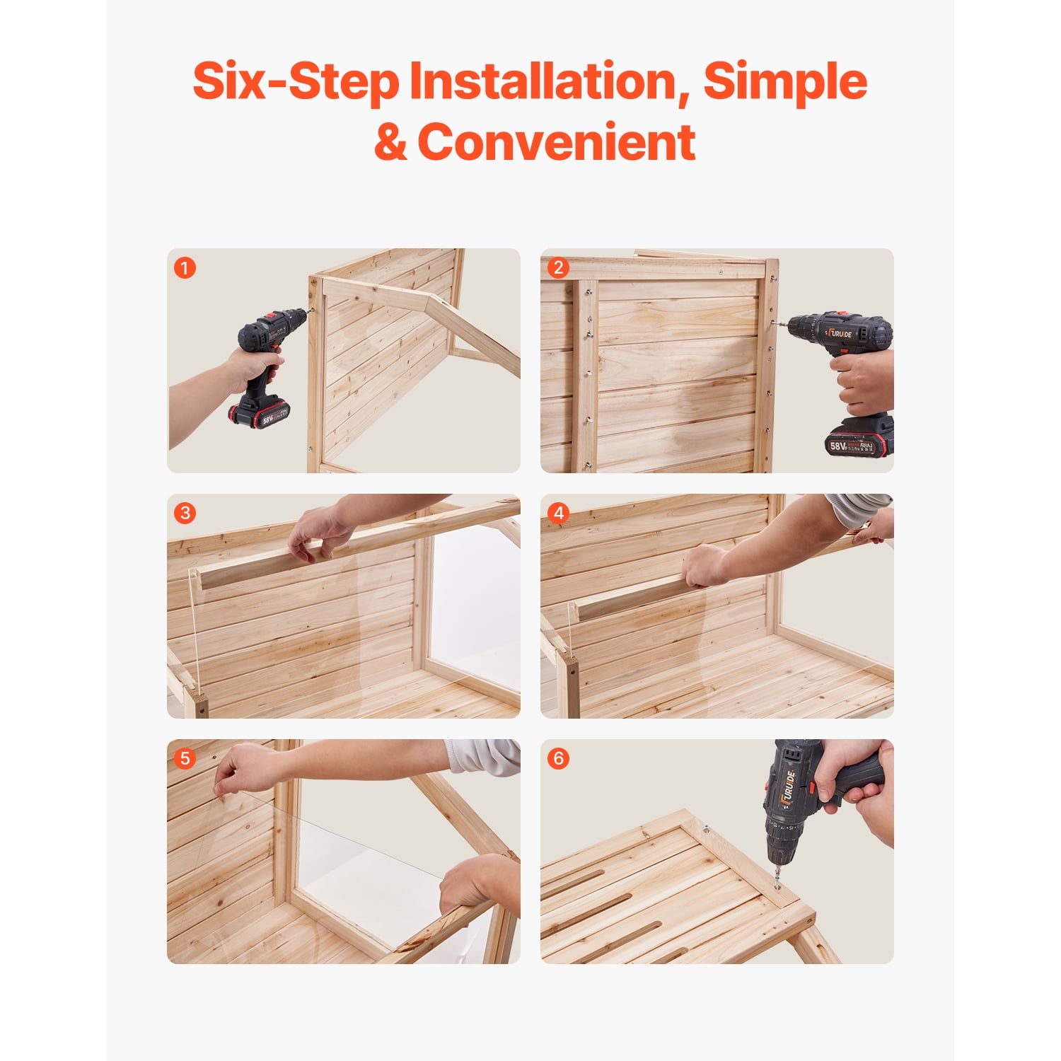 Favory Wooden Hamster Cage, Viewing 𝖧amster Habitat, Dwarf Hamster Cages with Openable Top, Ventilated Small Animal Cage, Pet Mouse Cage for Gerbils，Natural Wood32in x 16in x 16in