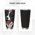 thumbnail image 3 of Balery Independence Day Collie Pattern 20oz Insulated Car Cup with Dual Drink Lids, Stainless Steel Travel Mug Eco-Friendly and Leak-Proof-Without Straw, 3 of 8