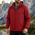 thumbnail image 2 of Lmueinov Mens Rain Jacket Windbreaker Waterproof Lightweight Packable Raincoat with Hood Zip Up Outdoor Jacket for Outdoor Travel Hiking, 2 of 8