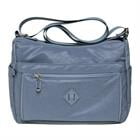 KAUKKO bolso cruzado para mujer, bolso de hombro ligero, bolso cruzado de nailon con múltiples bolsillos, bolso de viaje para mujer KAUKKO 1517-GRIS