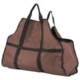 thumbnail image 3 of Portador de leña Bolsa de almacenamiento de troncos de tela Oxford Portátil y práctico Soporte de bolsa de transporte de madera, Café Inevent HA003774-01, 3 of 6